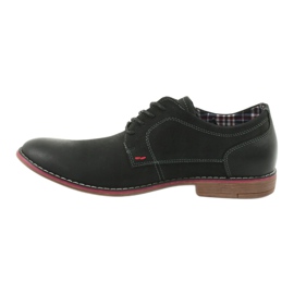 Scarpe stringate da uomo American Club CY01 nere nero 2