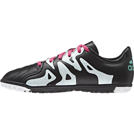 Scarpe da calcio Adidas X 15.3 Tf Leather Jr AF4788 nero nero 2