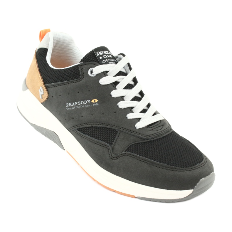 Scarpe sportive da uomo American Club RH19 nere nero 1
