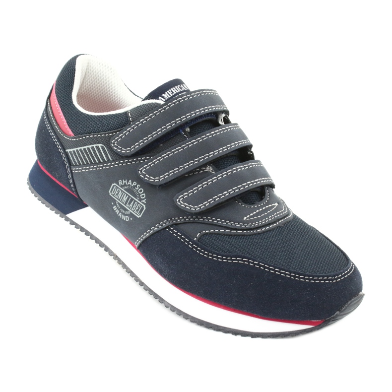 American Club Scarpe RH21 blu navy americano rosso 1