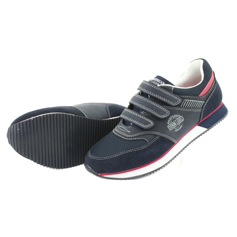 American Club Scarpe RH21 blu navy americano rosso 5