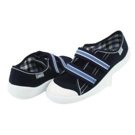 Scarpe per bambini Befado 672Y049 bianca blu navy blu 4