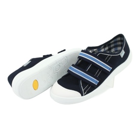Scarpe per bambini Befado 672Y049 bianco blu navy blu 5