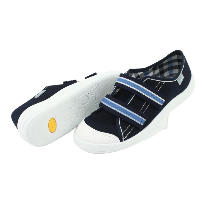 Scarpe per bambini Befado 672Y049 bianco blu navy blu 5