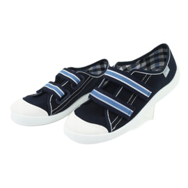 Scarpe per bambini Befado 672Y049 bianco blu navy blu 3