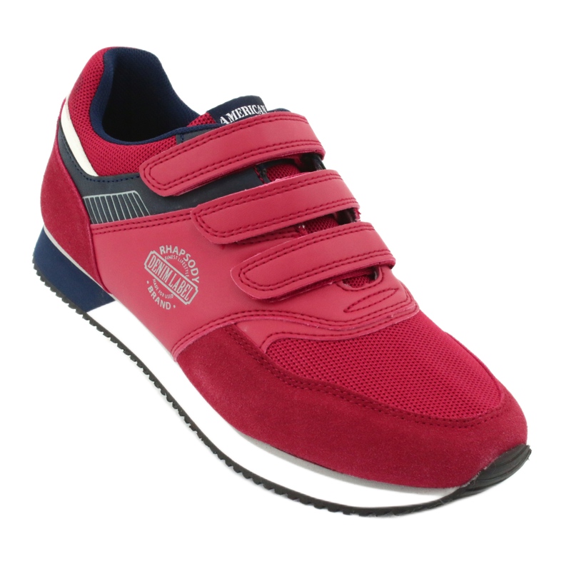 American Club Scarpe sportive rosse americane RH21 rosso blu navy 1
