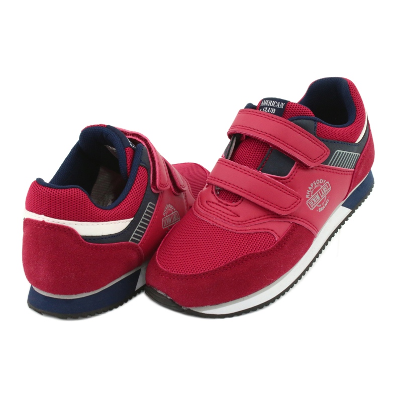 American Club Scarpe sportive RH20 rosse americane bianca rosso blu navy 4
