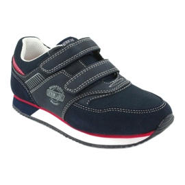 American Club Scarpe sportive americane, blu navy RH20 rosso 1