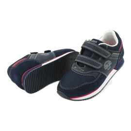 American Club Scarpe sportive americane, blu navy RH20 rosso 5