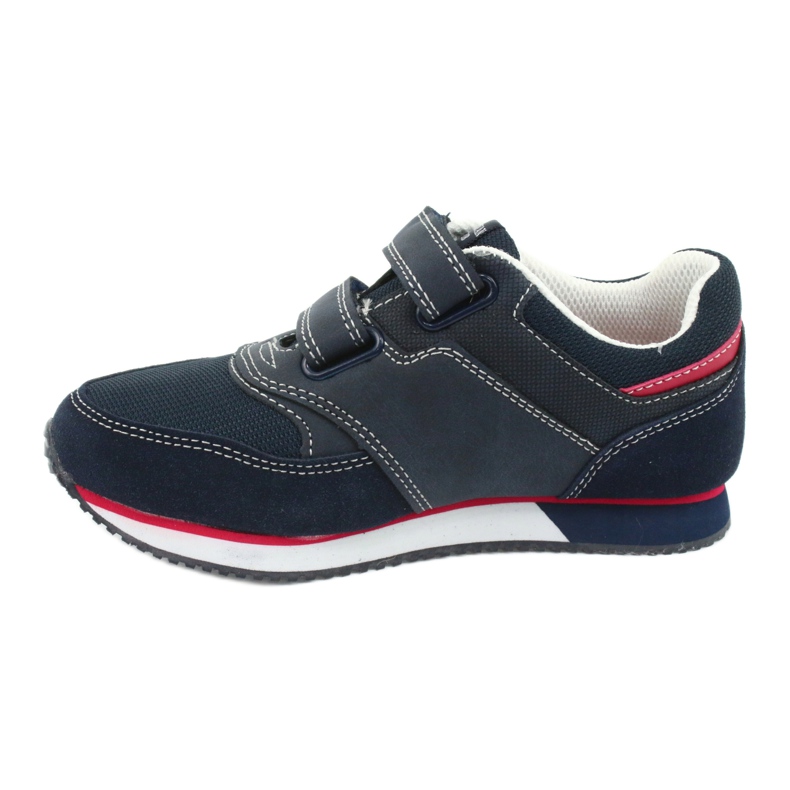 American Club Scarpe sportive americane, blu navy RH20 rosso 2