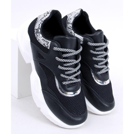 Nero BL192P Scarpe sportive da donna nere 1
