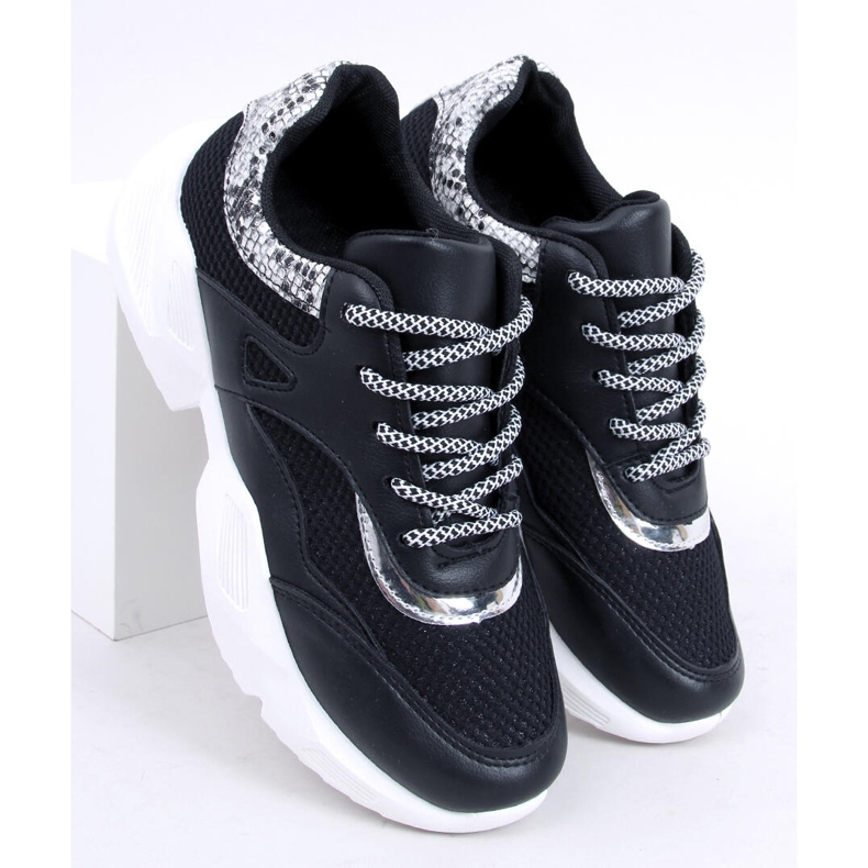 Nero BL192P Scarpe sportive da donna nere 1