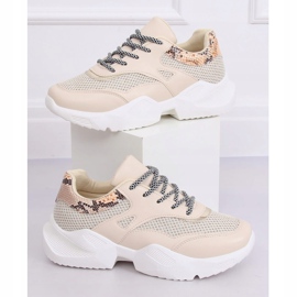 Scarpe sportive da donna beige BL192P Beige 1