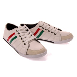 Sneakers Con La Bandiera Dell'Italia 807 Bianco nero 1