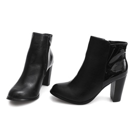 Stivaletti Verniciato F034 Nero 1