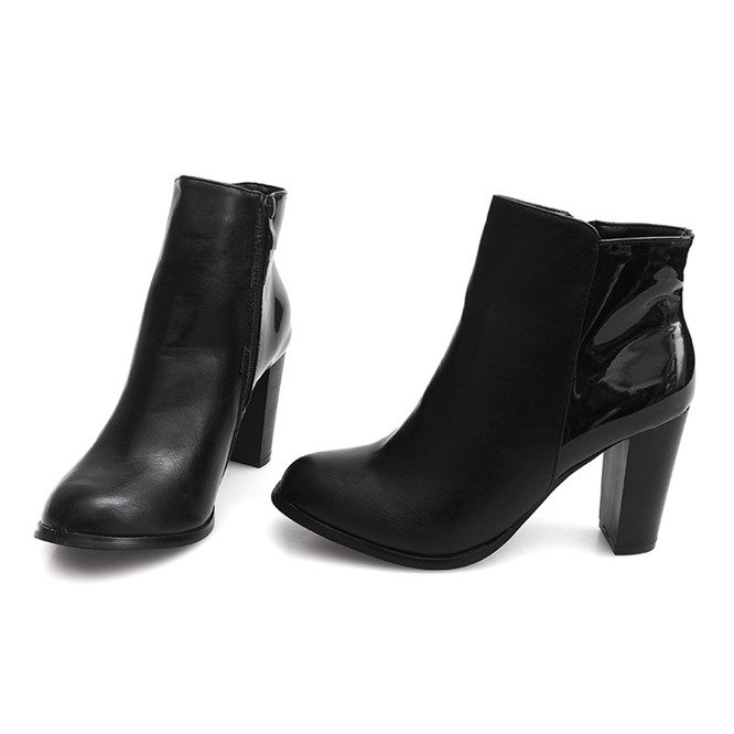 Stivaletti Verniciato F034 Nero 1