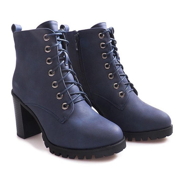 Stivaletti isolati W331 Blu scuro blu navy 1