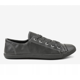 Sneakers grigie con fiocco 3057-3 grigio 2