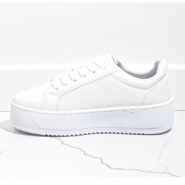 Sneakers bianche sulla piattaforma 798 bianca 1