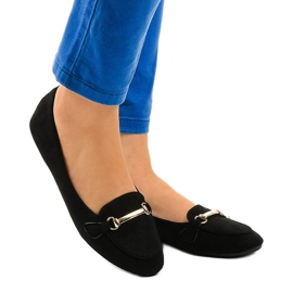 Mocassini neri ballerine 2S2018-56 nero 1