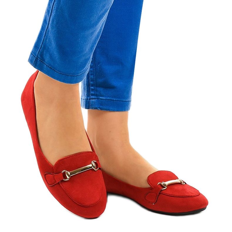 Mocassini rossi ballerine 2S2018-56 rosso 1