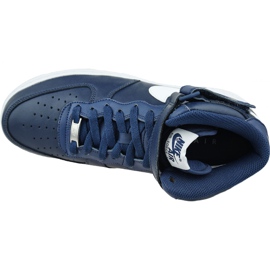 Nike Air Force 1 Mid '07 M CK4370-400 scarpe blu navy 2