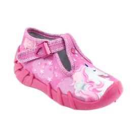 Scarpe per bambini Befado 110P364 rosa grigio 1