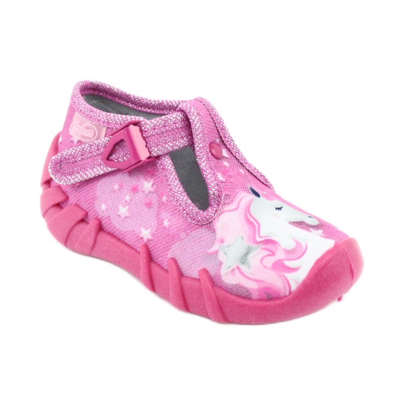 Scarpe per bambini Befado 110P364 rosa grigio 1