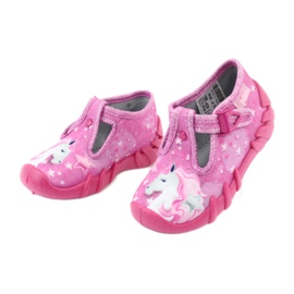 Scarpe per bambini Befado 110P364 rosa grigio 3