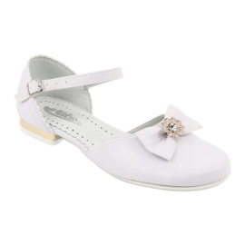 Miko ballerine comunione bambini bianche bianco giallo 1