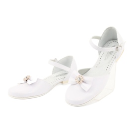 Miko ballerine comunione bambini bianche bianco giallo 3
