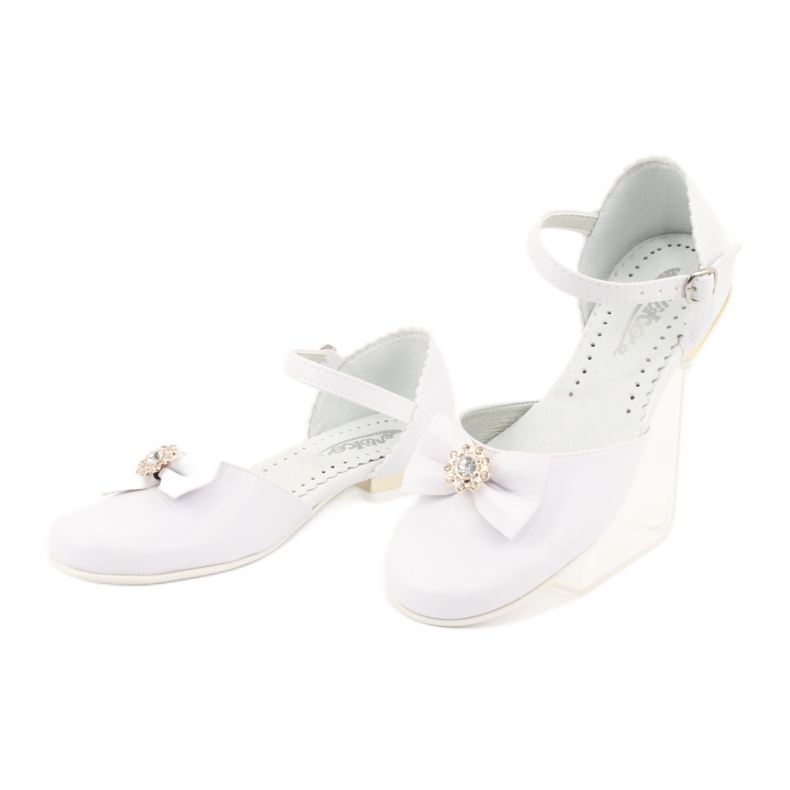 Miko ballerine comunione bambini bianche bianca giallo 3