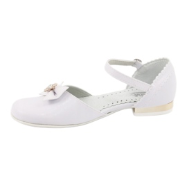 Miko ballerine comunione bambini bianche bianca giallo 2