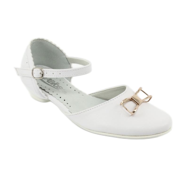 Décolleté ballerine comunione Miko 707 bianco 1