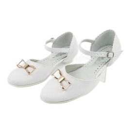 Décolleté ballerine comunione Miko 707 bianco bianca 3