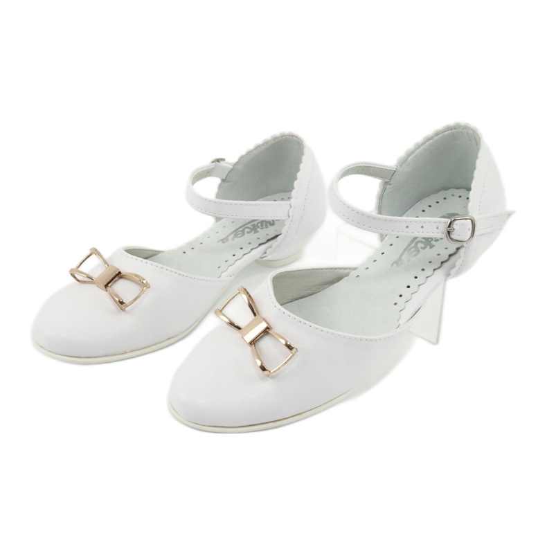 Décolleté ballerine comunione Miko 707 bianco bianca 3