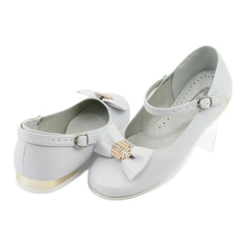 Miko ballerine comunione bambini bianche bianco giallo 4