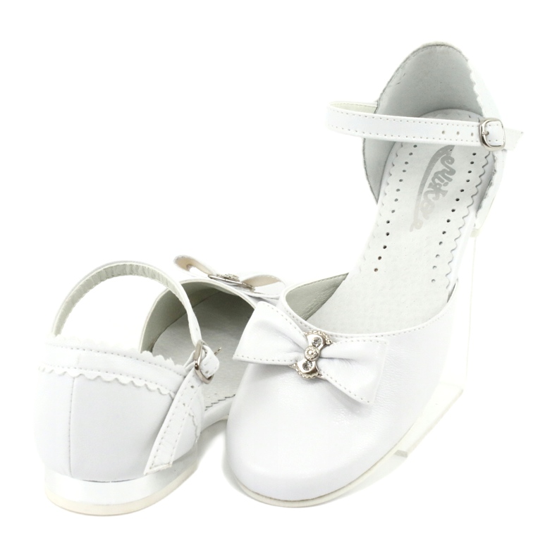 Décolleté ballerine comunione Miko 671 bianco 4