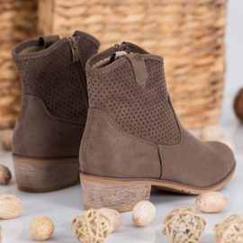 Filippo Stivali da cowboy traforati marrone 1