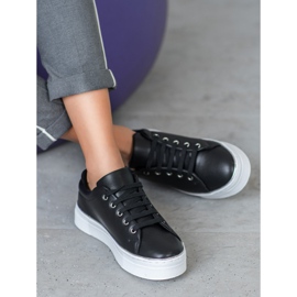 SDS Sneakers sportive sulla piattaforma nero 1