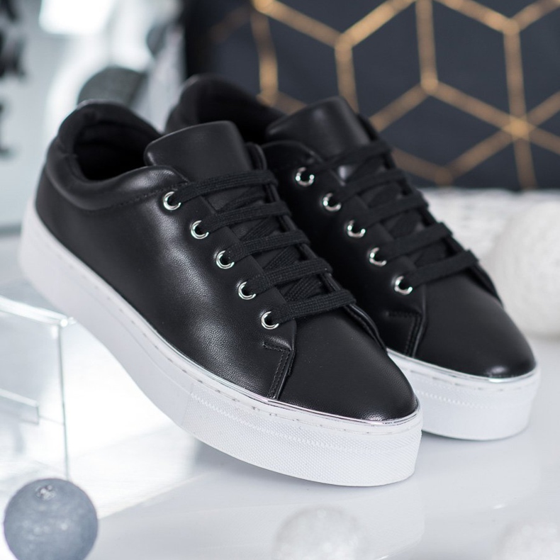 SDS Sneakers sportive sulla piattaforma nero 2