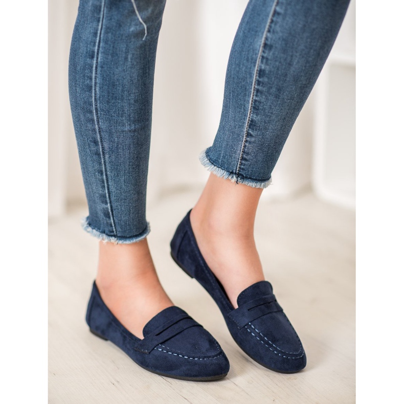 Fama Mocassini classici blu navy blu 2