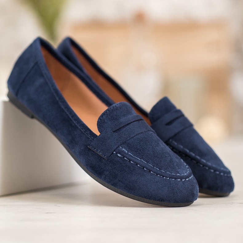 Fama Mocassini classici blu navy blu 1