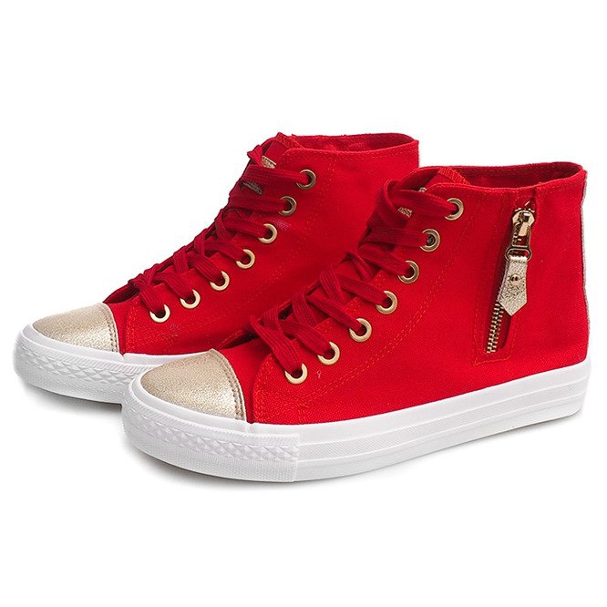 Sneakers Alte F-6 Rosse rosso 1