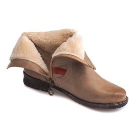 Stivaletti caldi Stivali Jodhpur Y350 Beige 1