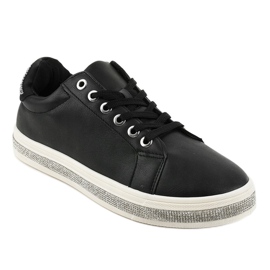 Sneakers nere decorate con sneakers 1152-Y nero 1