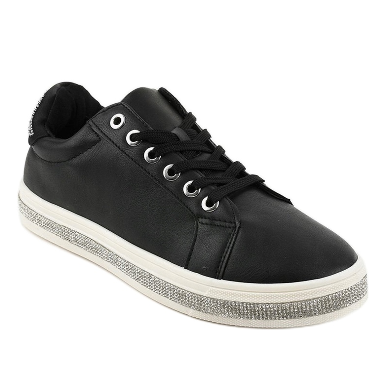 Sneakers nere decorate con sneakers 1152-Y nero 1