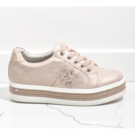 Sneakers rosa scarpe sportive HQ996 2