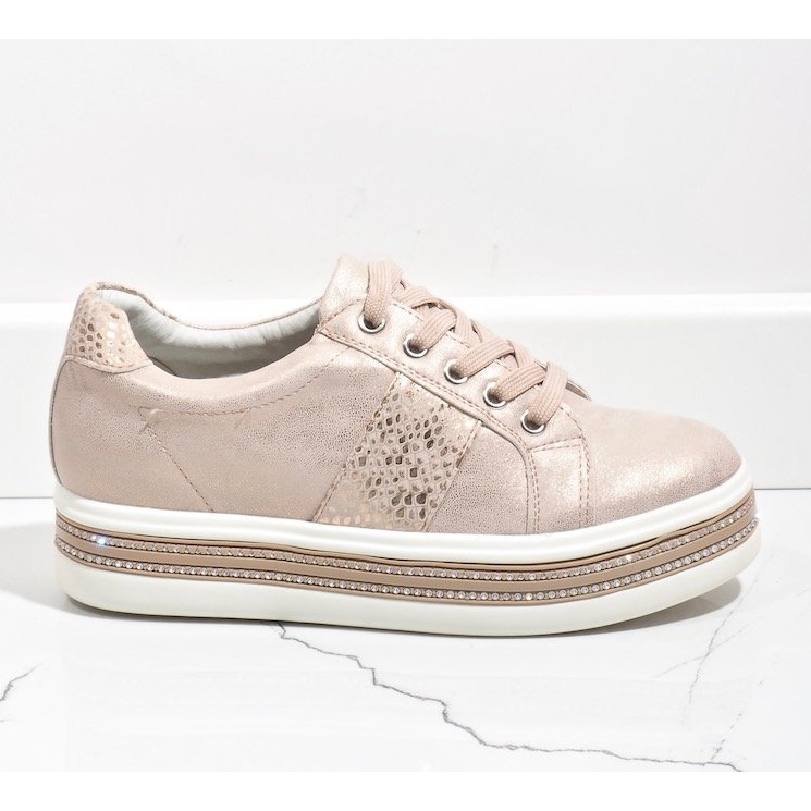 Sneakers rosa scarpe sportive HQ996 2