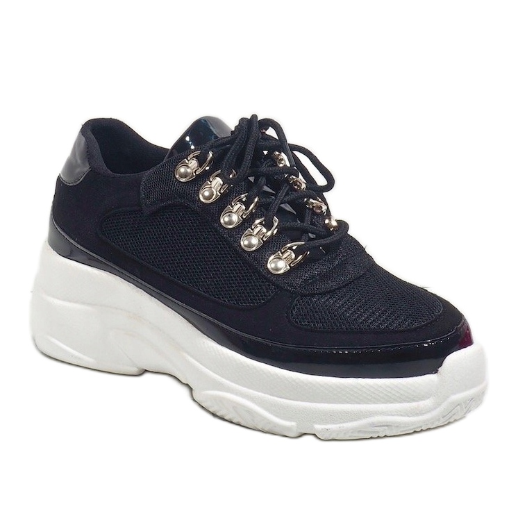 Sneakers sportive nere J-8704 nero 1